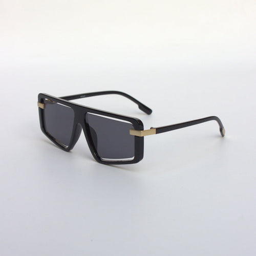 Black-6948-Oversize-Flattop-Funky-Sunglasses