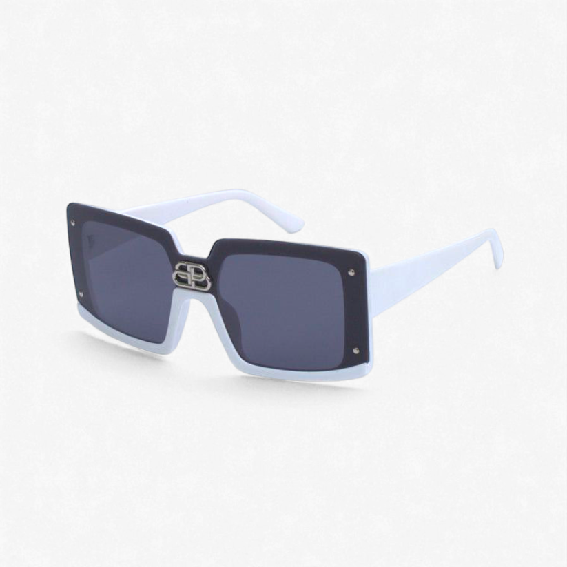 White-Halfrim-6958-Square-Sunglasses